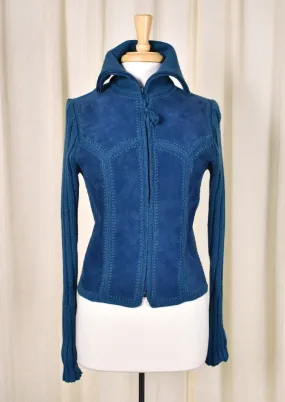 1970s Vintage Blue Patchwork Jacket