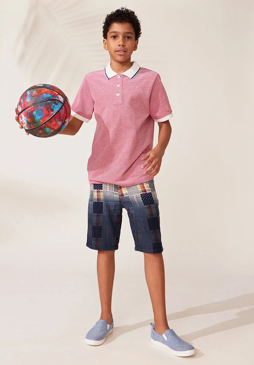 2 Toned Pique Polo