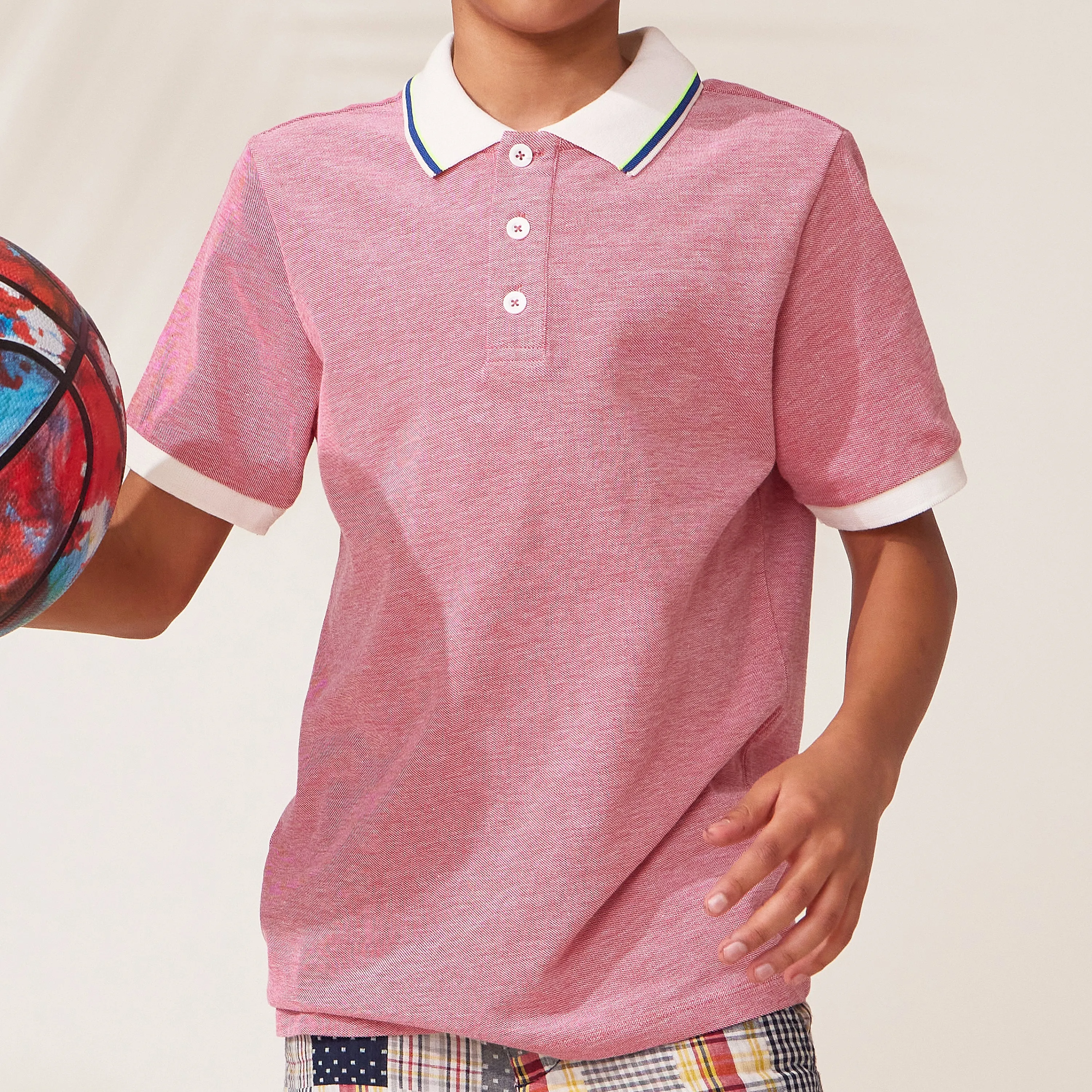 2 Toned Pique Polo