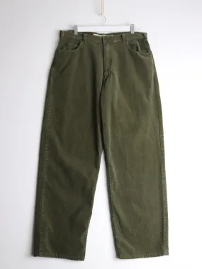 Abercrombie & Fitch Pants Fits Mens 34 x 30 Green Corduroy