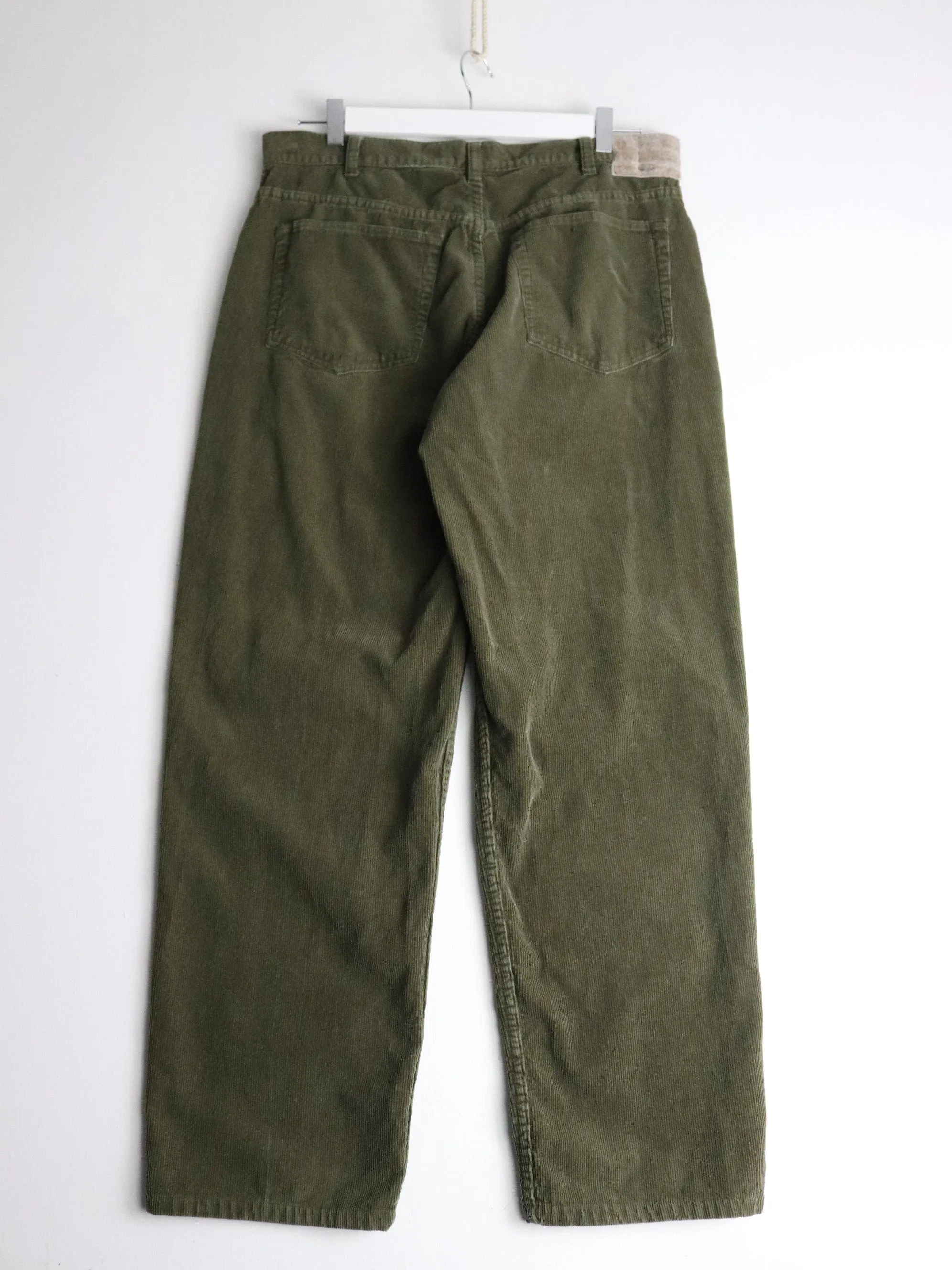 Abercrombie & Fitch Pants Fits Mens 34 x 30 Green Corduroy