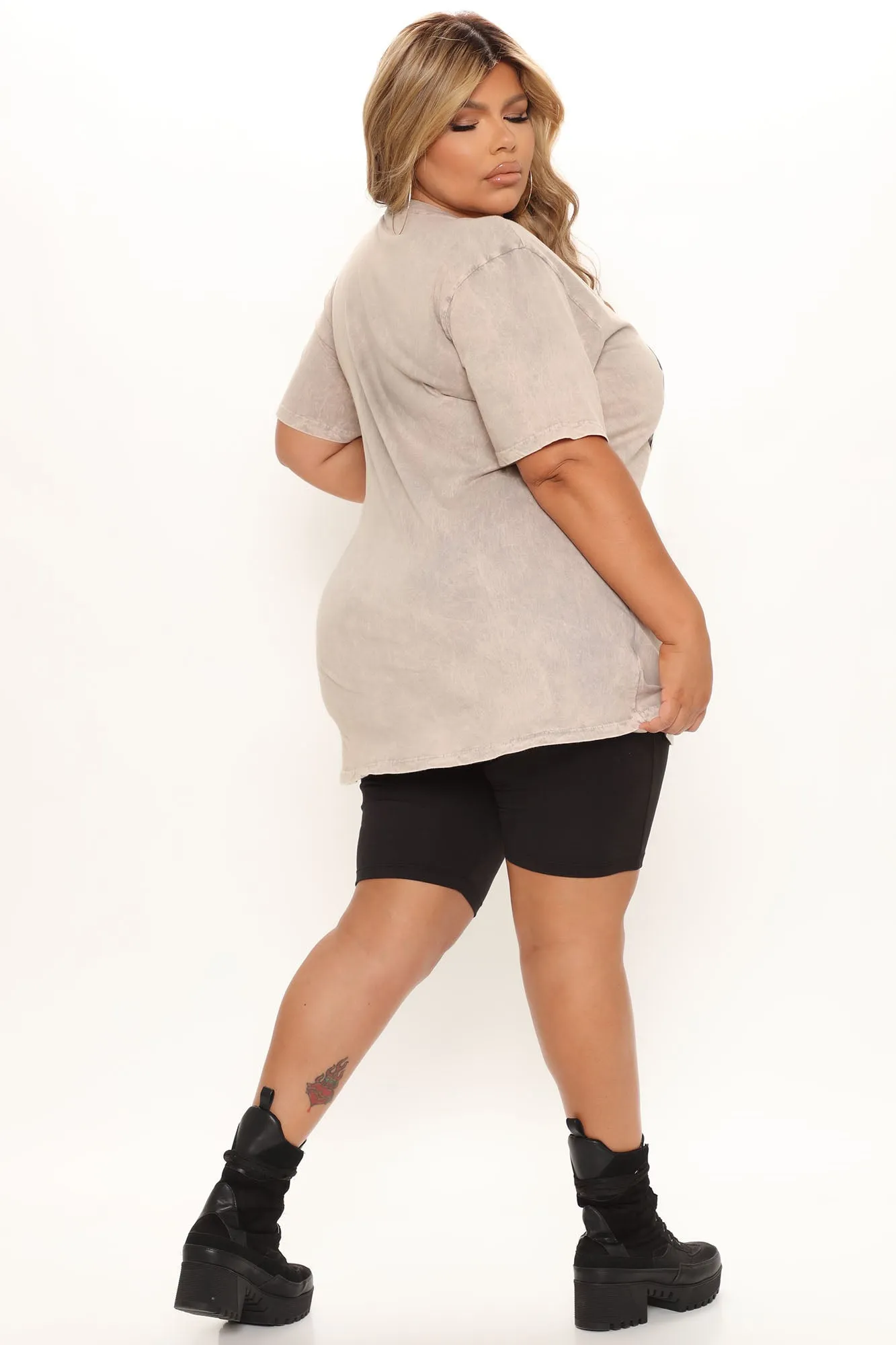 Always Believe Washed Top - Taupe