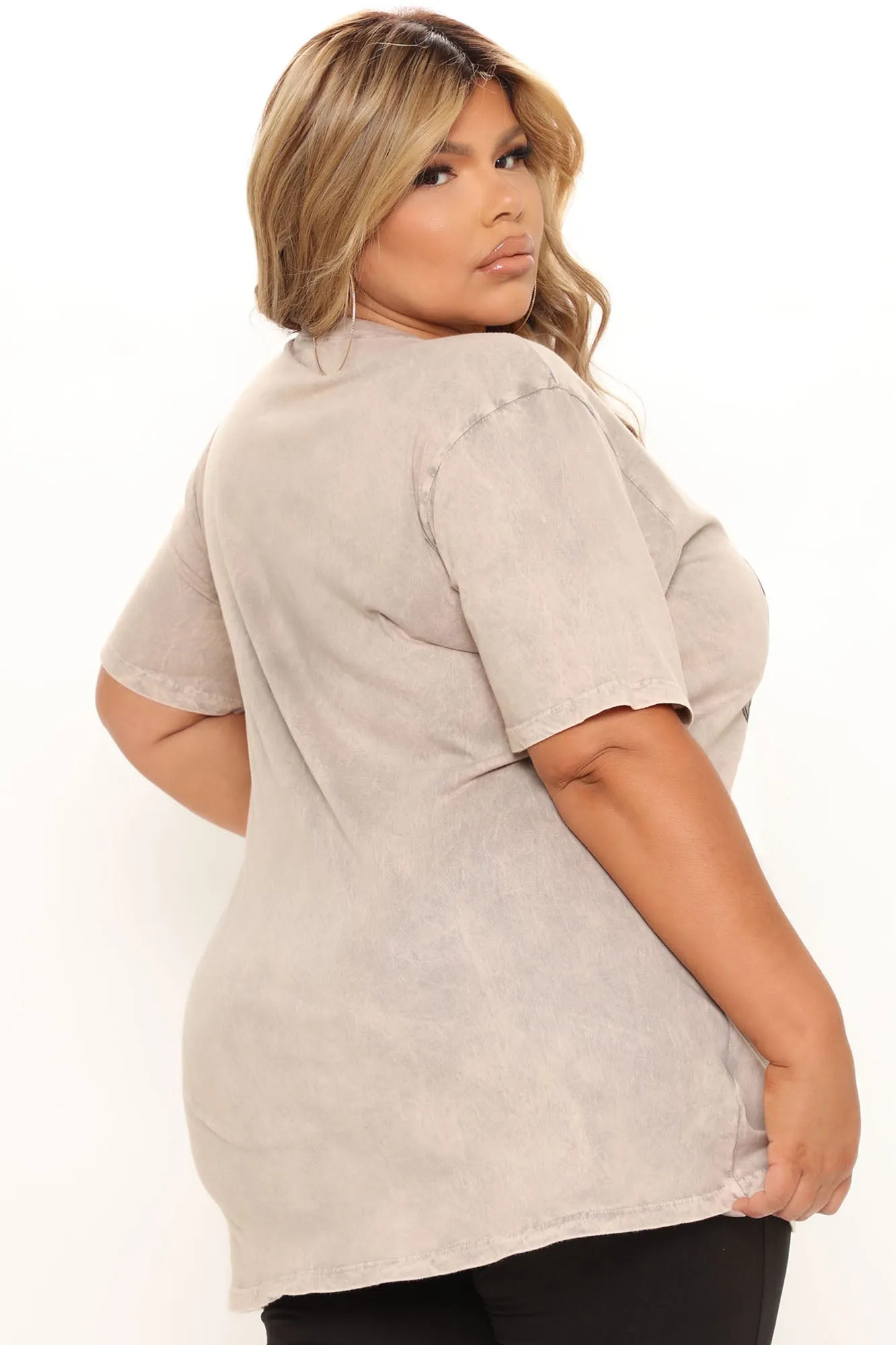 Always Believe Washed Top - Taupe