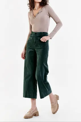 AUDREY SUPER HIGH RISE CROPPED WIDE LEG PANTS PONDEROSA PINE
