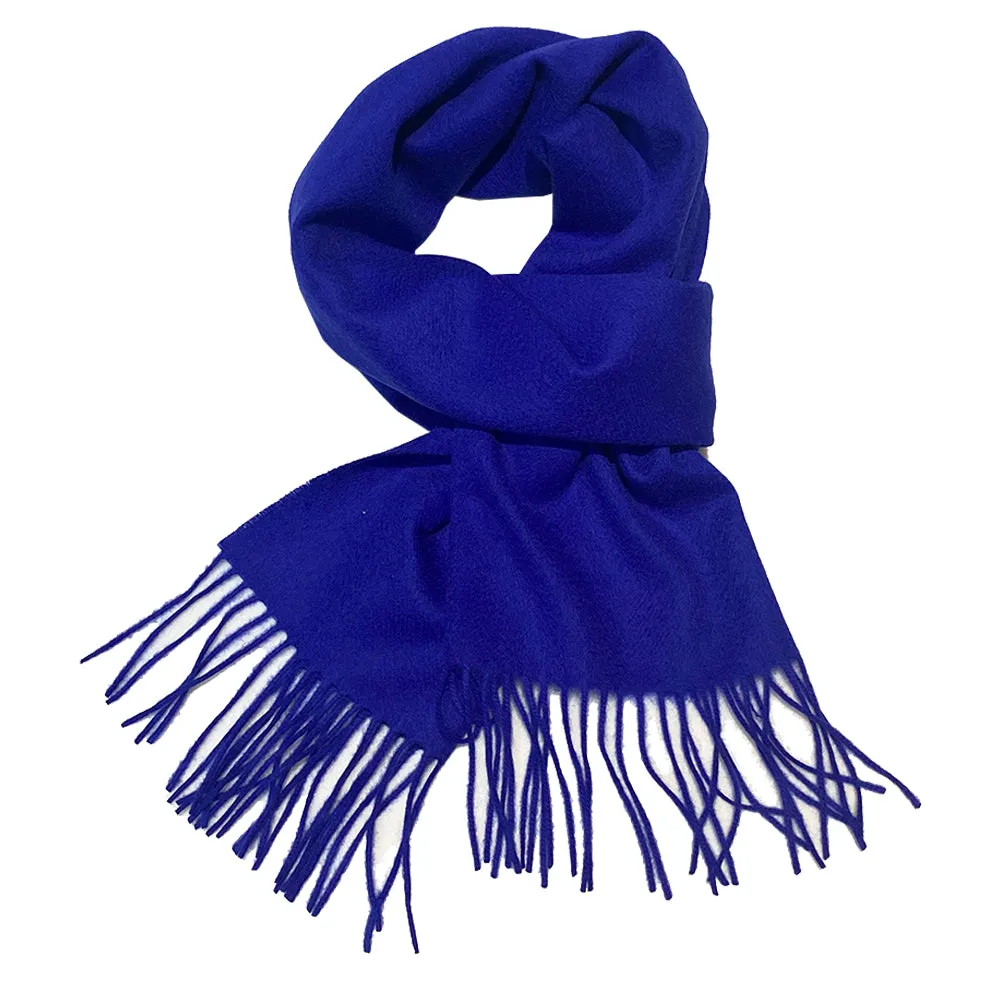 Ballina Blue Wool Scarf