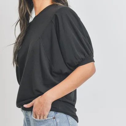 Balloon Sleeve 80s Vibin' Top