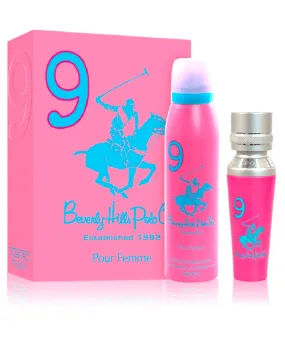 Beverly Hills Polo Club Sport 9 Eau De Toilette   Deodorant Gift Set For Women, BHPC5029GSWF9