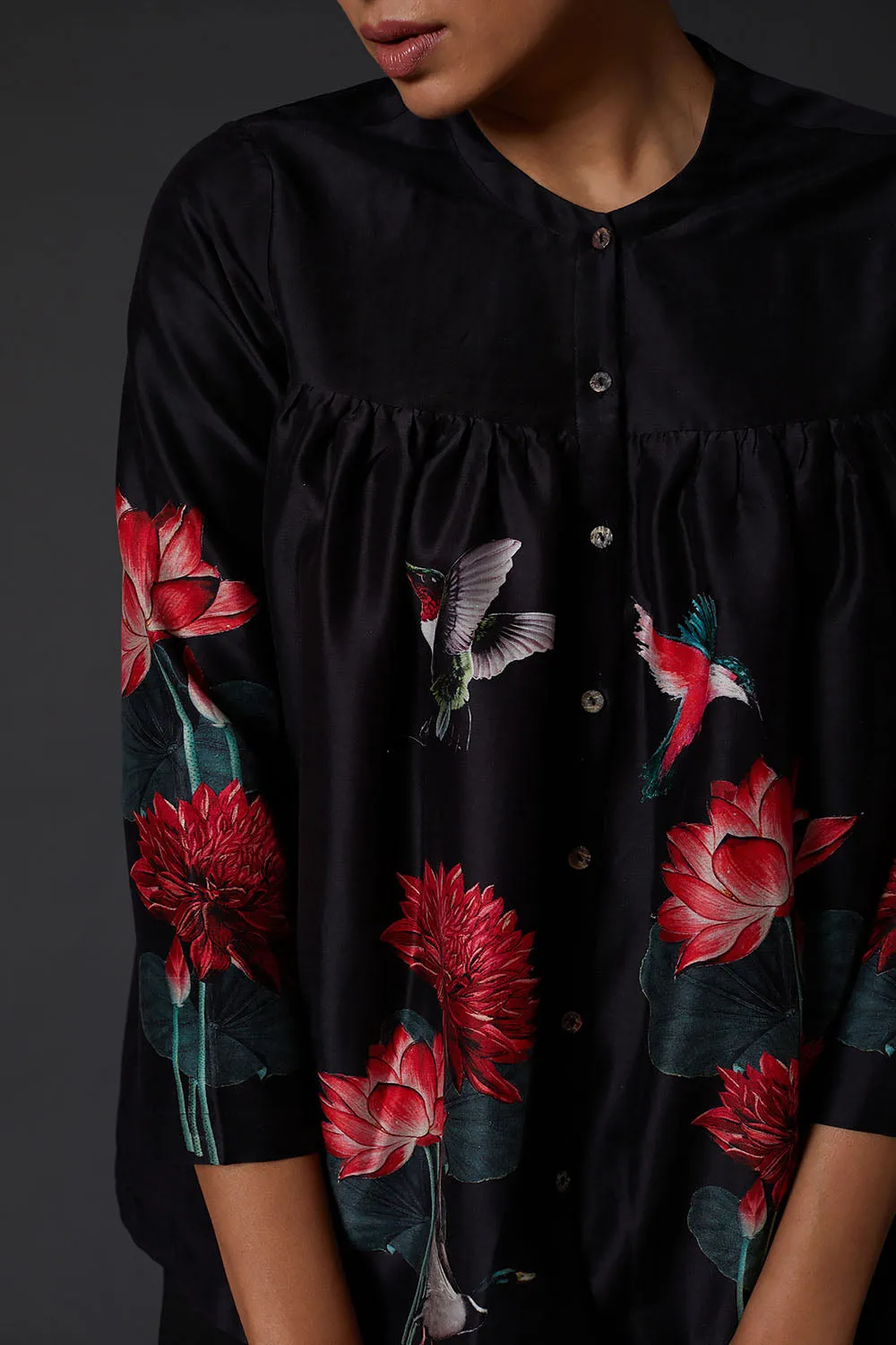Black Digital Printed Tunic