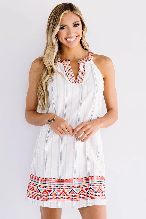 Bombay Boardwalk Embroidered Dress