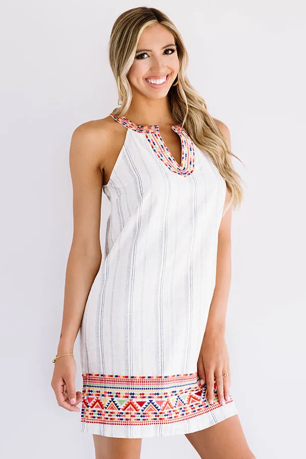 Bombay Boardwalk Embroidered Dress