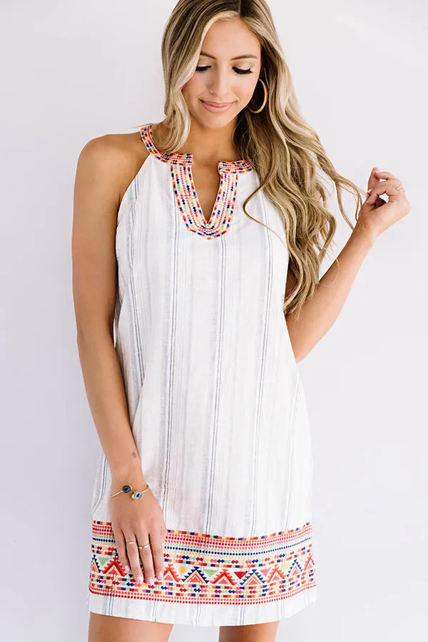 Bombay Boardwalk Embroidered Dress