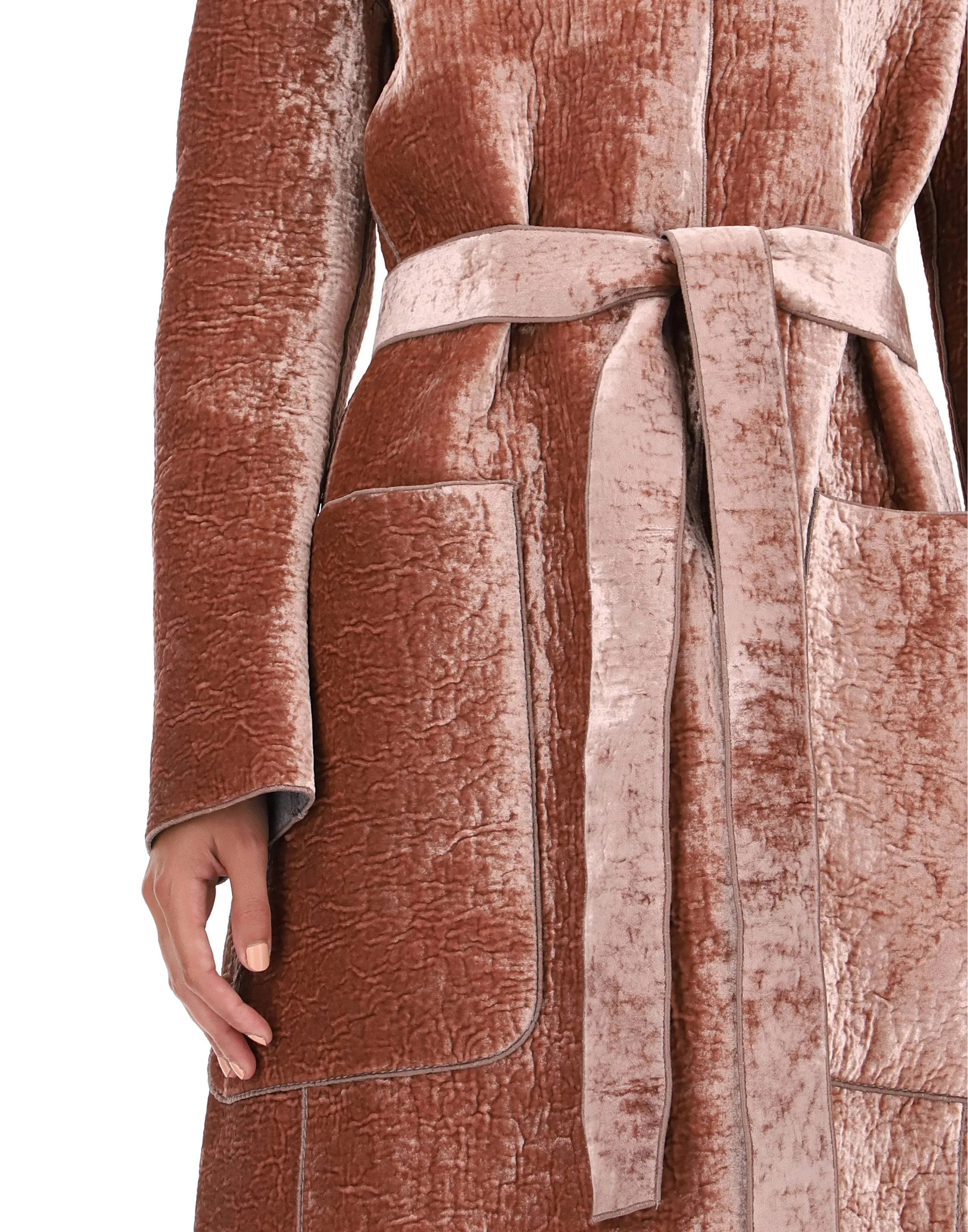 Bottega Veneta Belted Long Coat