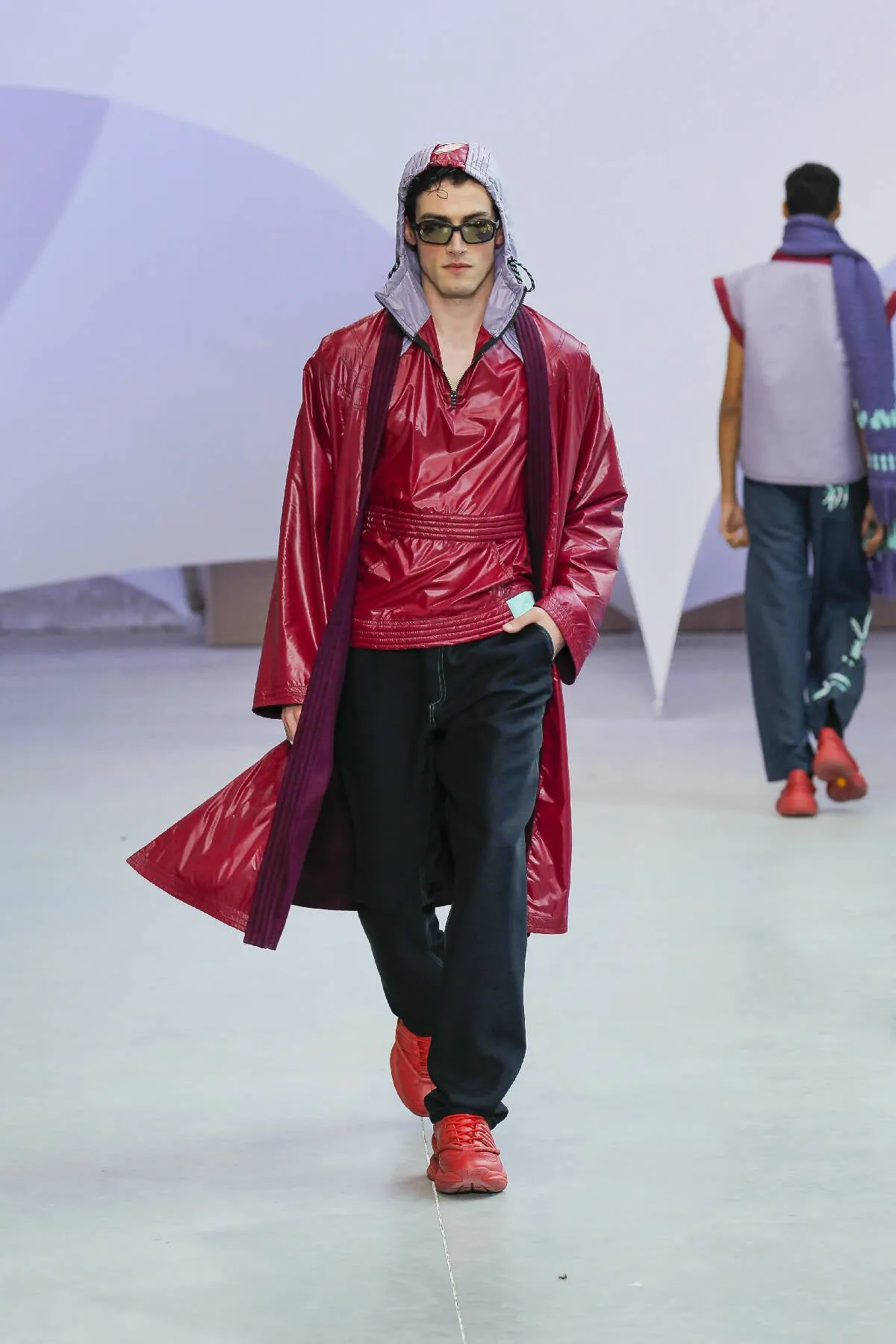 Burgundy Judogi Coat