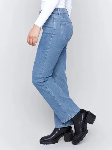 Charlie B C5564-588B Denim Corduroy Straight Leg Pants