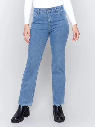 Charlie B C5564-588B Denim Corduroy Straight Leg Pants