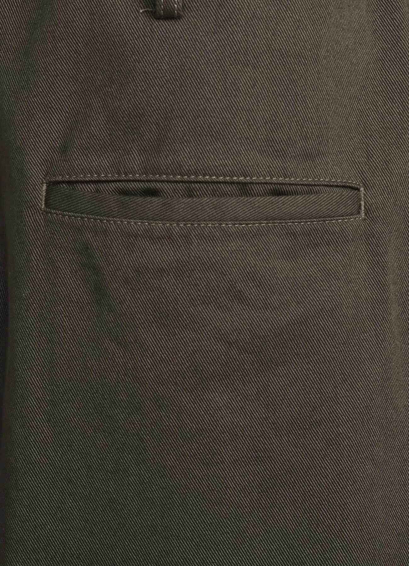 COTTON DRILL DRAWSTRING WIDE PANTS