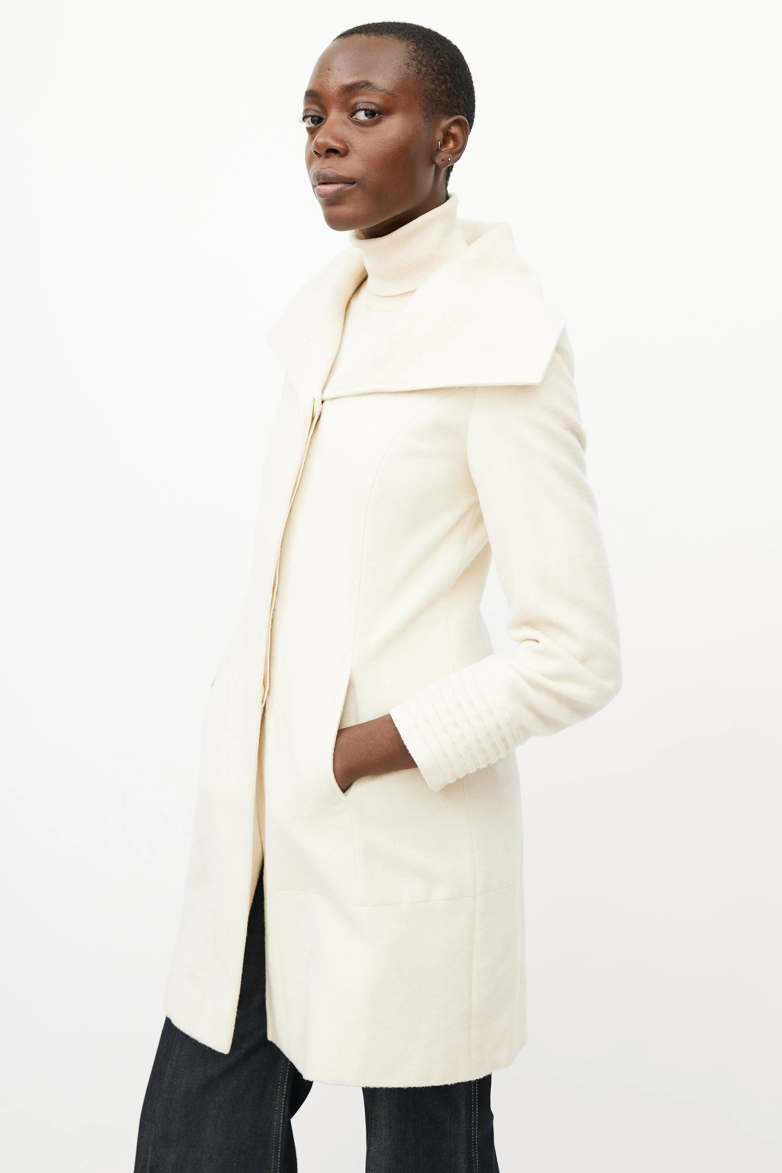 Cream Alpaca Coat