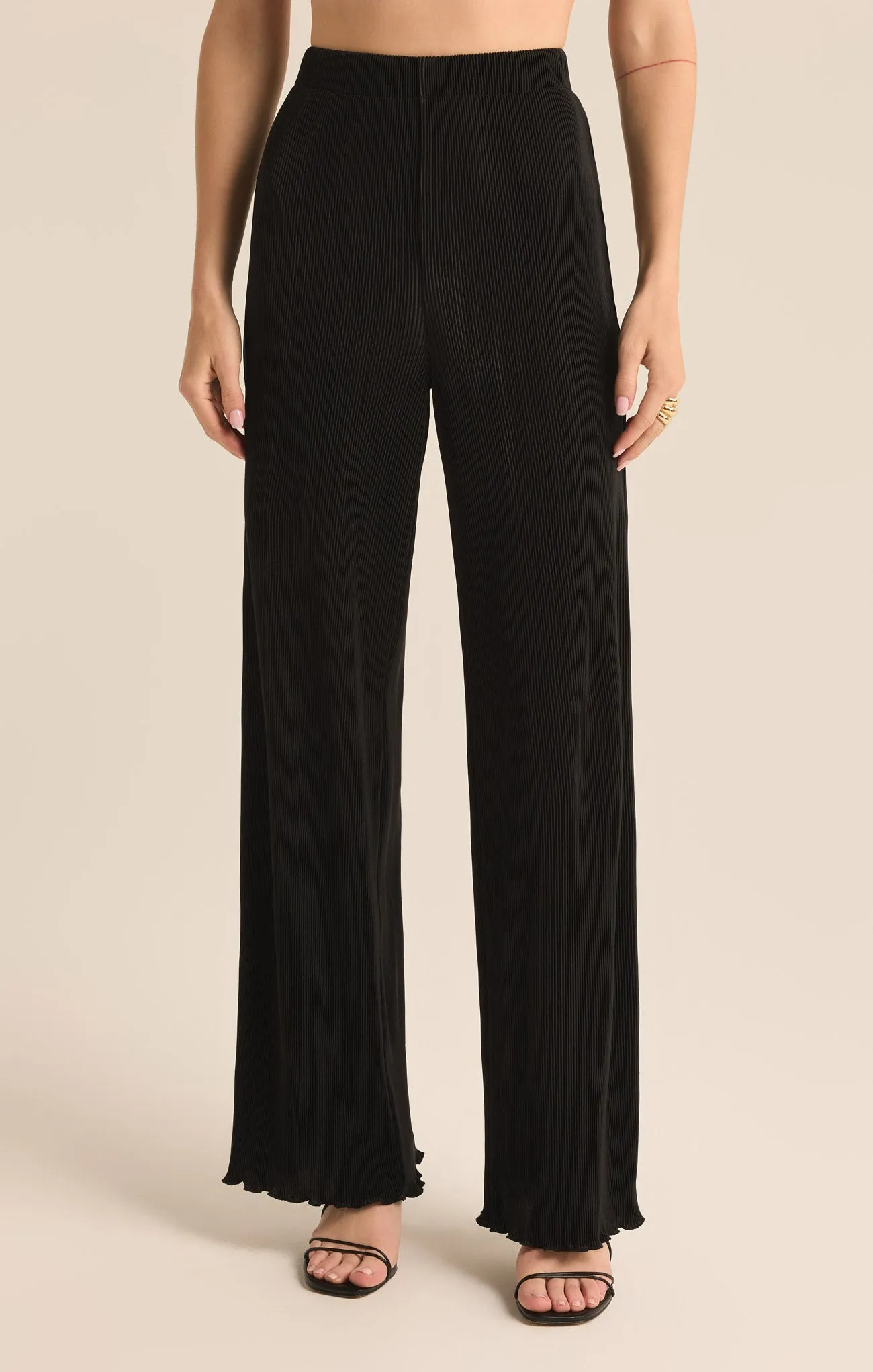 Denia Pleated High Rise Pant