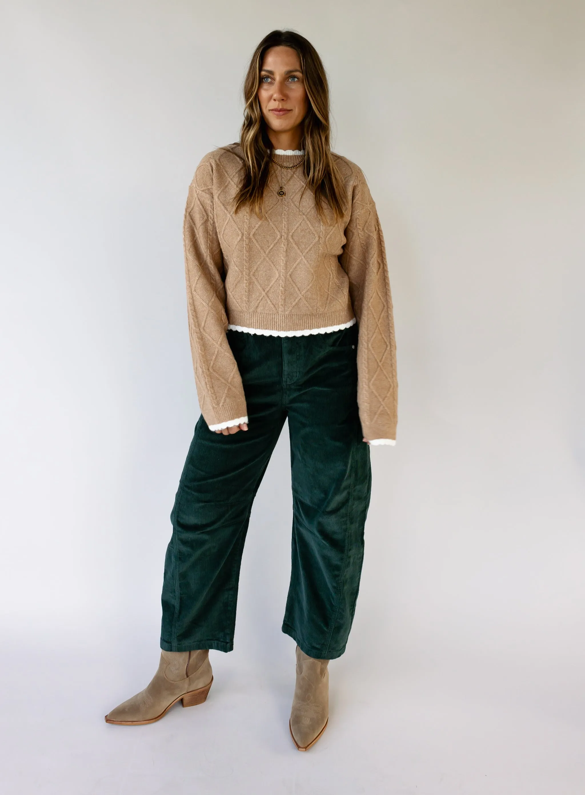 Denny Corduroy Barrel Pants - Final Sale