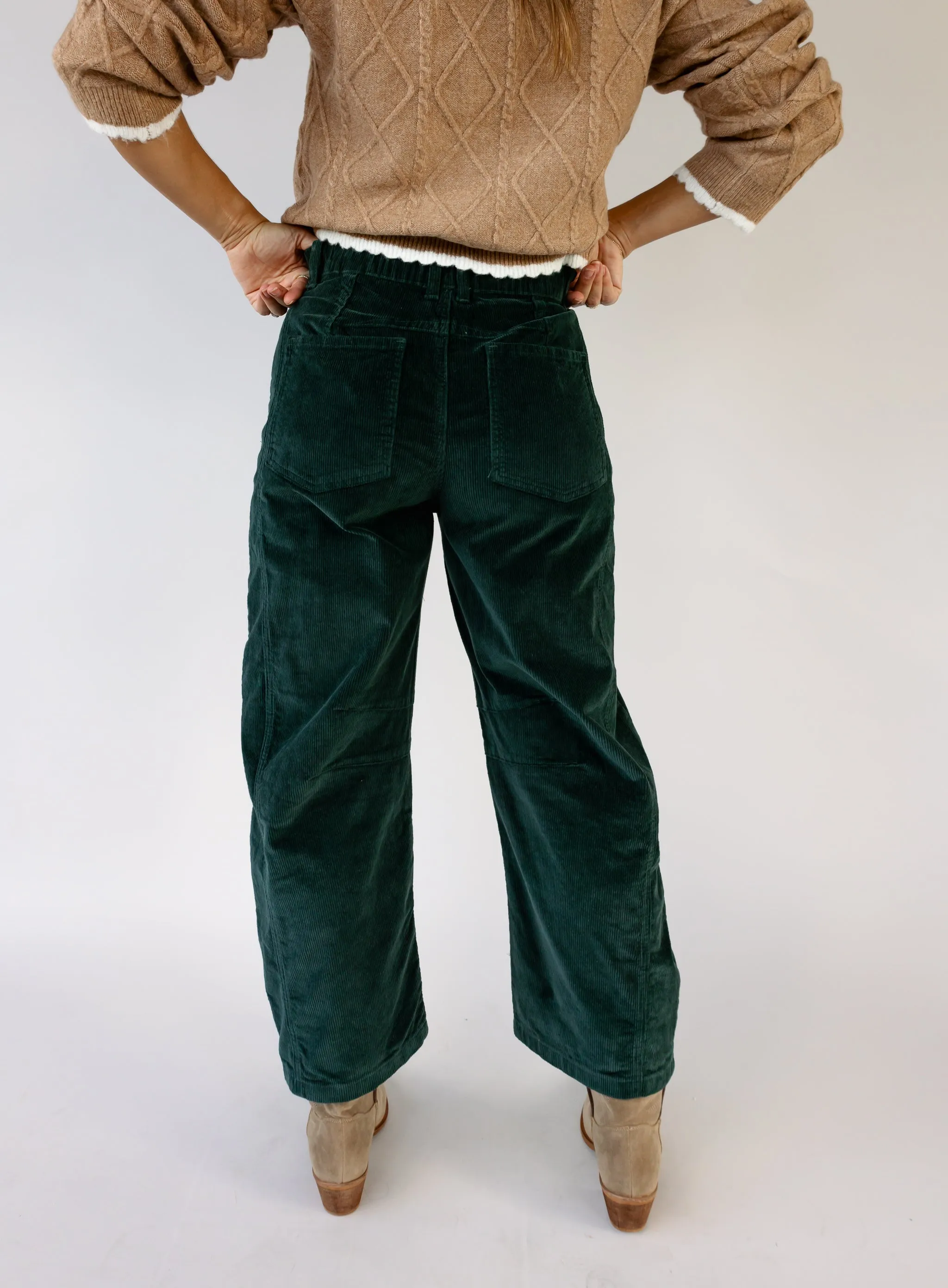 Denny Corduroy Barrel Pants - Final Sale