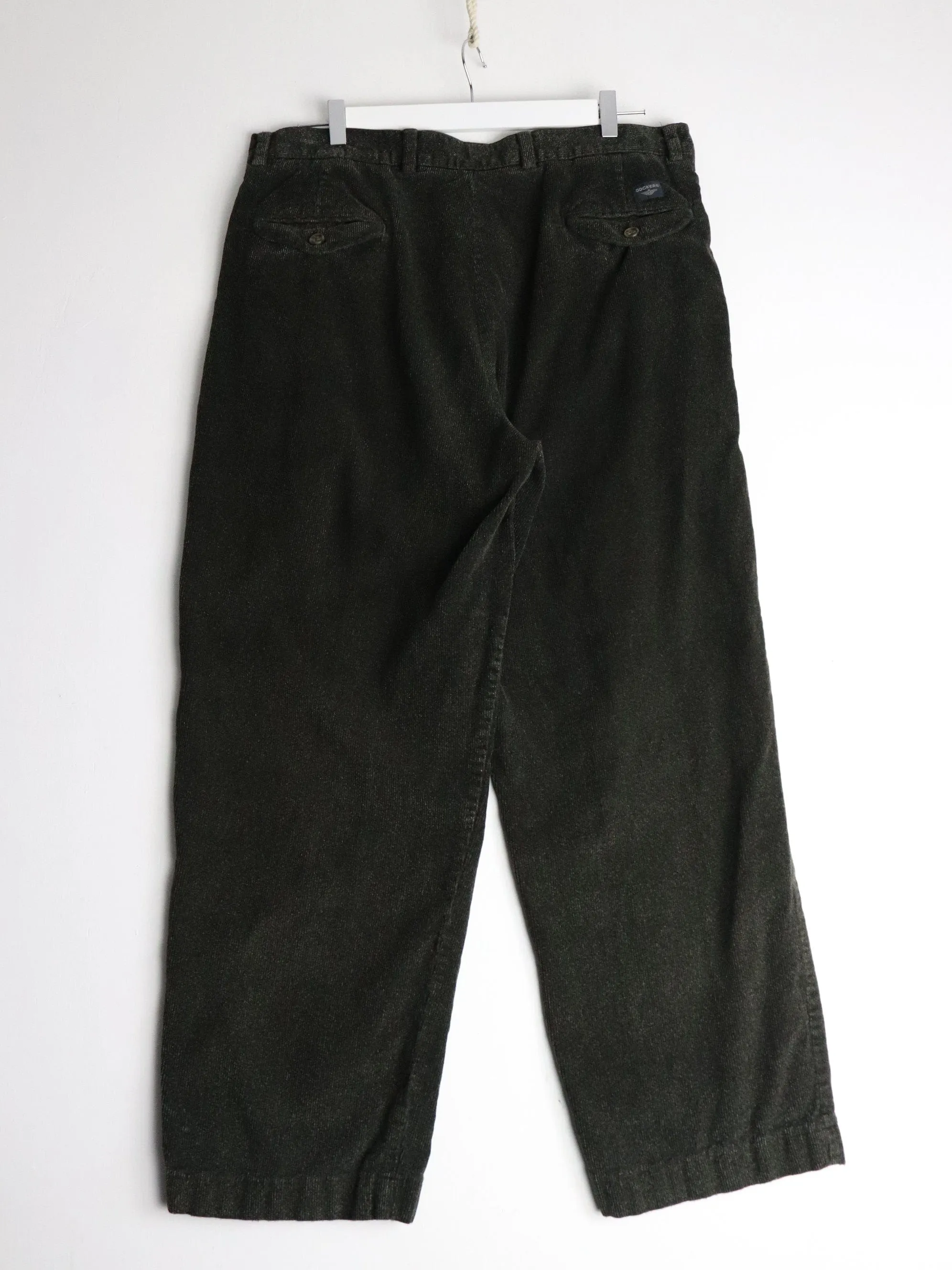 Dockers Pants Mens 36 x 29 Green Corduroy