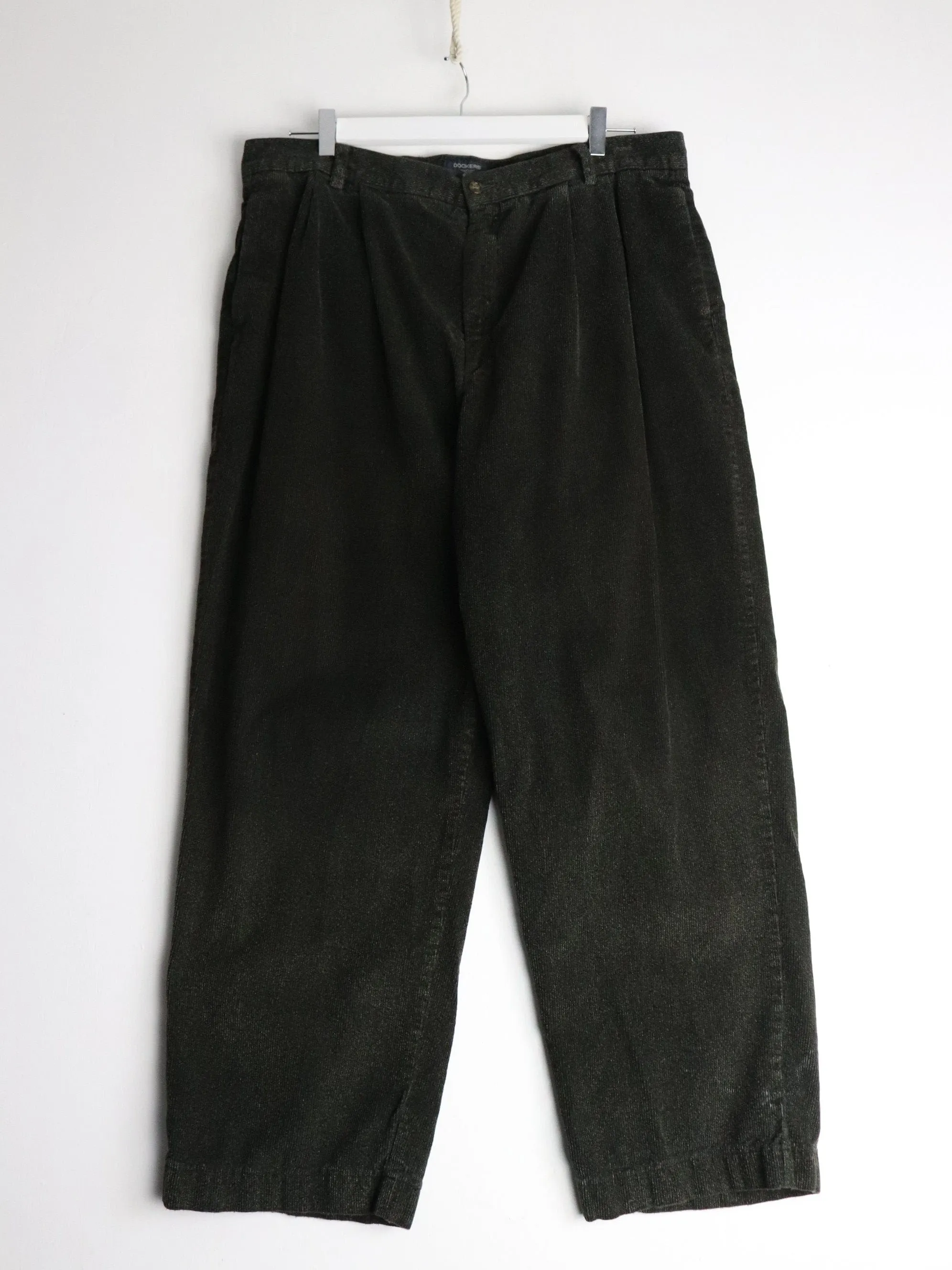 Dockers Pants Mens 36 x 29 Green Corduroy