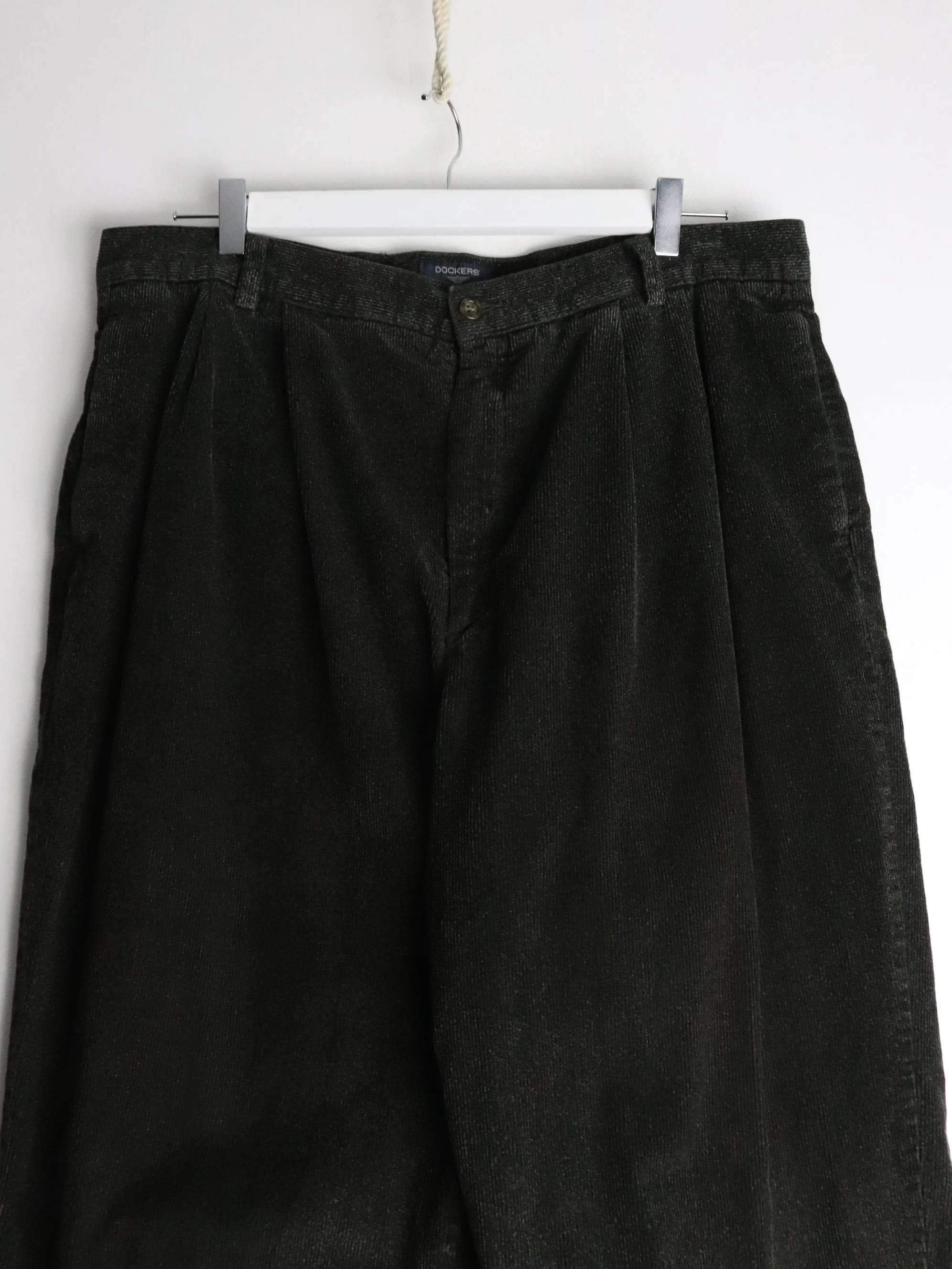 Dockers Pants Mens 36 x 29 Green Corduroy