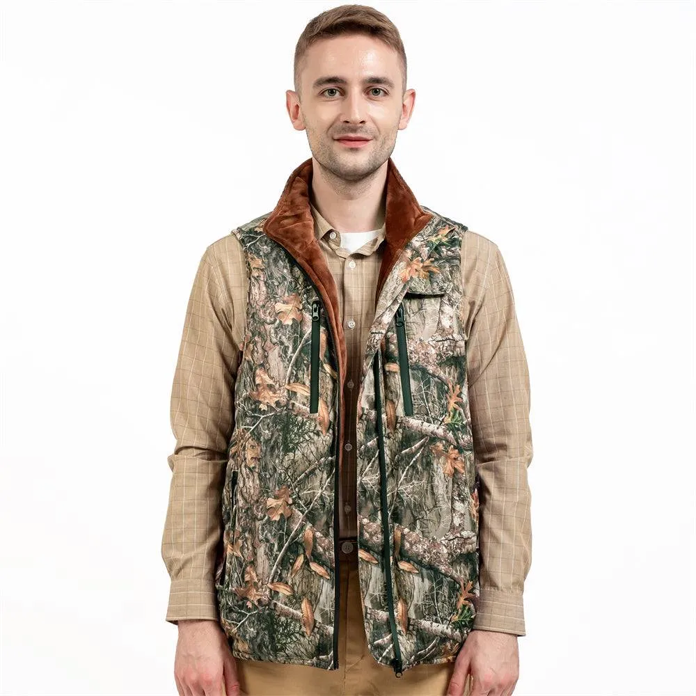 DUKUSEEK Heated Hunting Vest with Battery Pack Size Adjustable for Hunting Hiking Outdoors