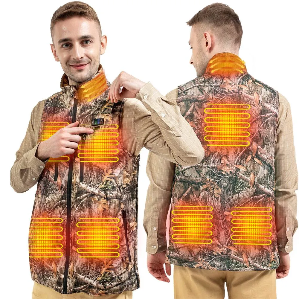DUKUSEEK Heated Hunting Vest with Battery Pack Size Adjustable for Hunting Hiking Outdoors