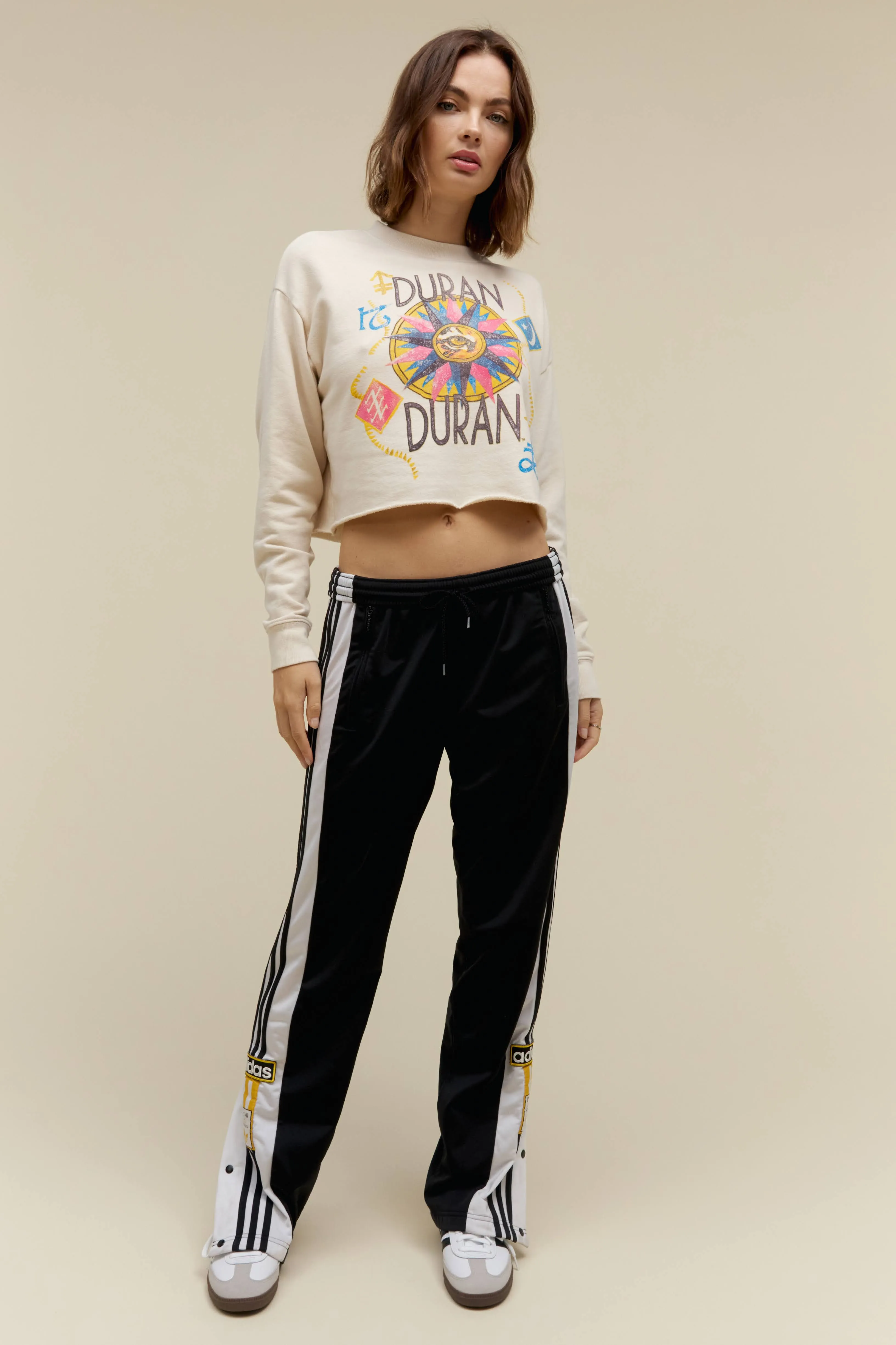 Duran Duran USA Tour 1984 Cropped Crew Sweatshirt