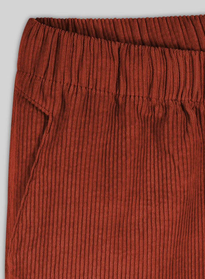 Easy Pants Burnt Sienna Corduroy