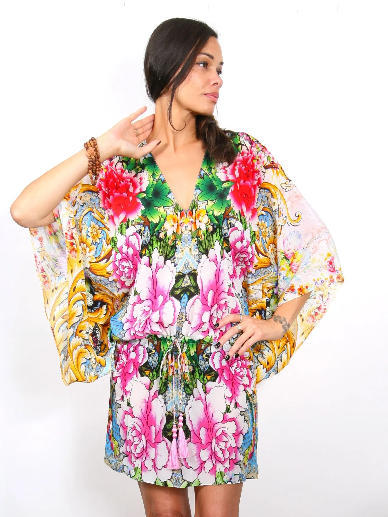 Edens Garden - Tie Tunic Dress