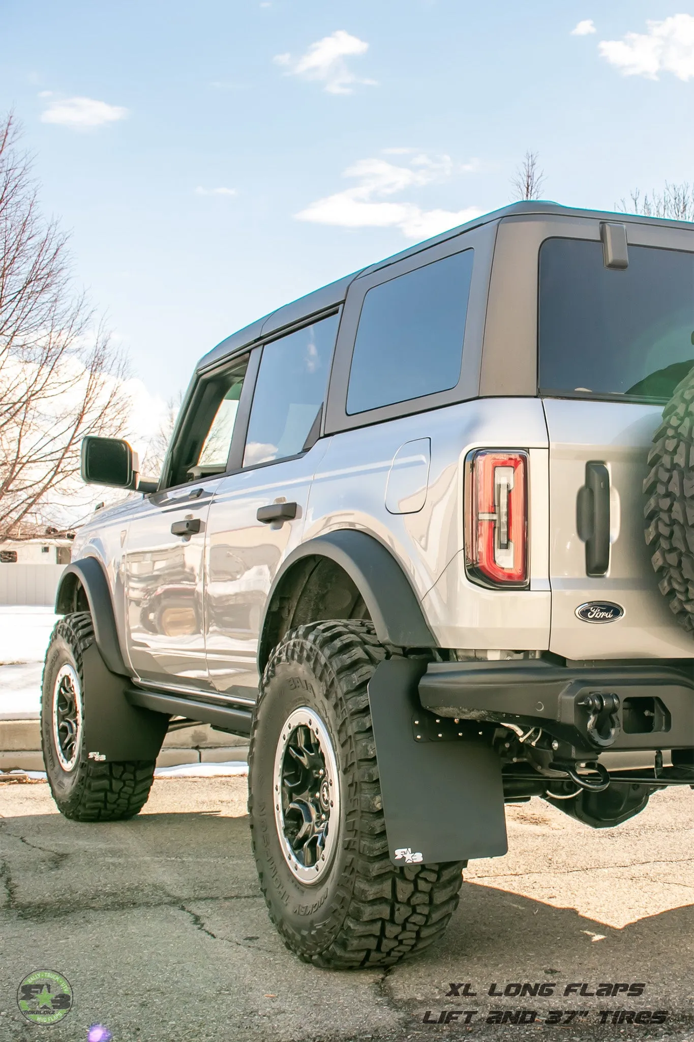 Ford Bronco 2021  Quick Release Mud Flaps - XL SIZE