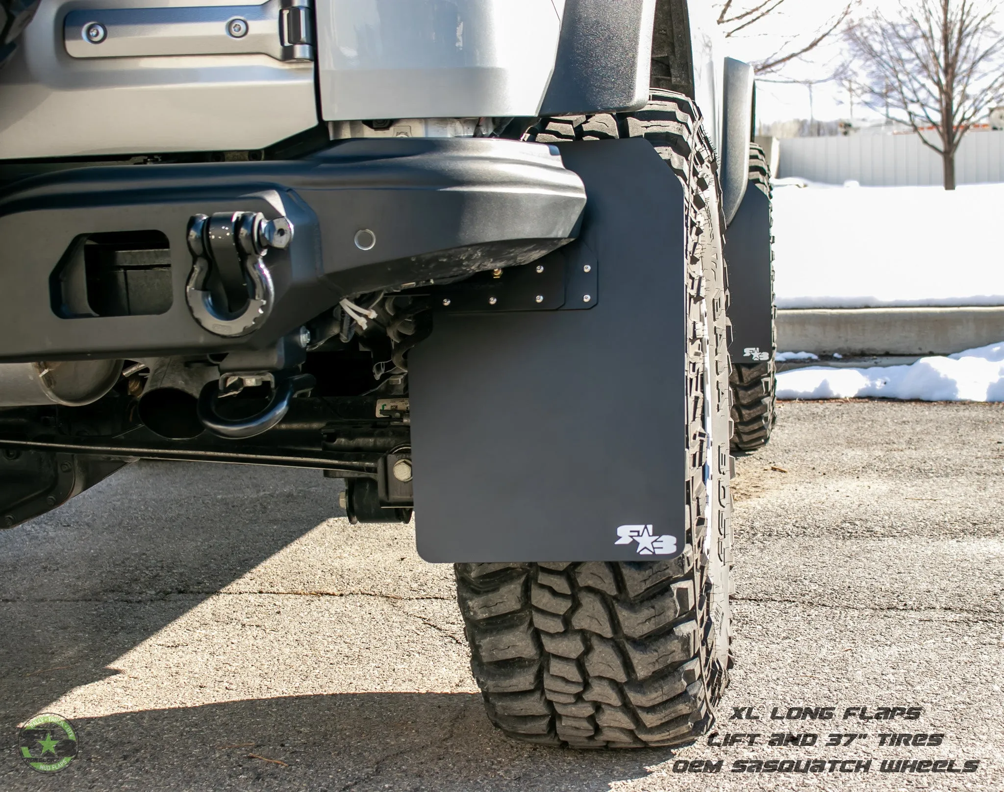 Ford Bronco 2021  Quick Release Mud Flaps - XL SIZE