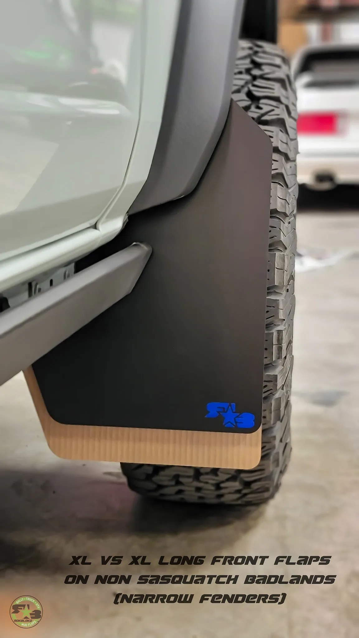 Ford Bronco 2021  Quick Release Mud Flaps - XL SIZE