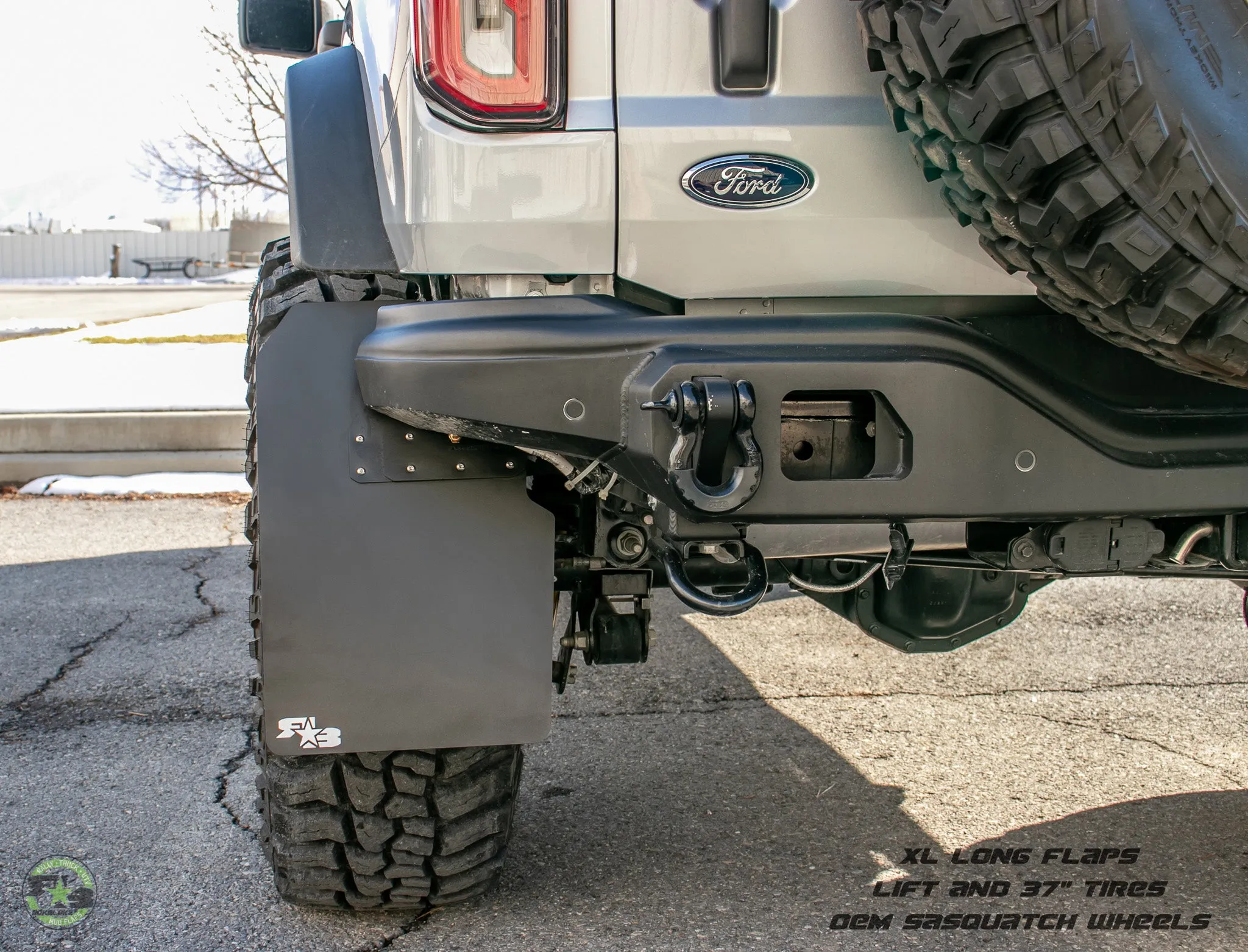 Ford Bronco 2021  Quick Release Mud Flaps - XL SIZE