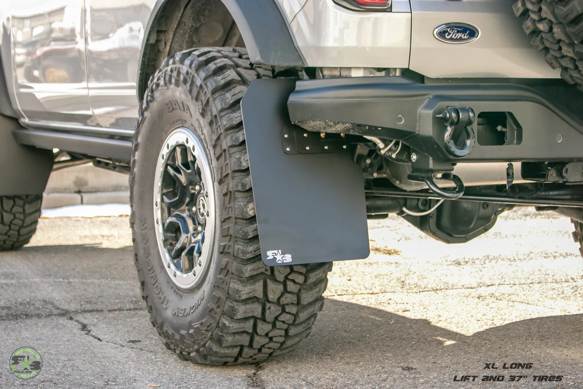 Ford Bronco 2021  Quick Release Mud Flaps - XL SIZE