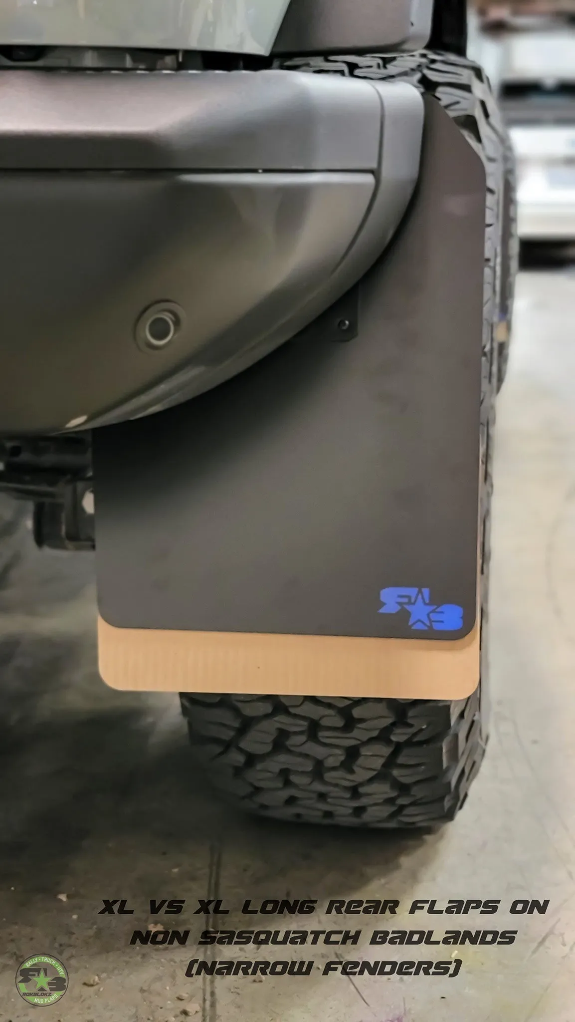 Ford Bronco 2021  Quick Release Mud Flaps - XL SIZE