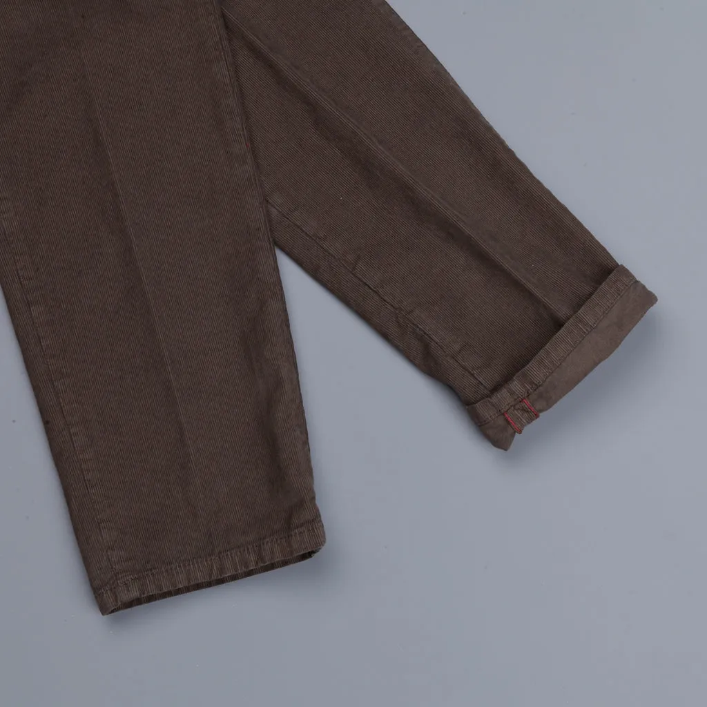 Incotex x Frans Boone model 103 Fine Corduroy Marrone Medio