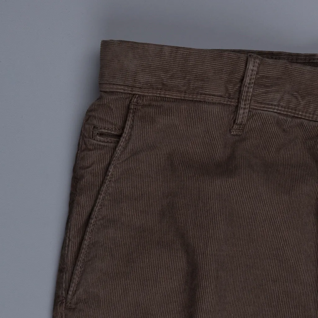 Incotex x Frans Boone model 103 Fine Corduroy Marrone Medio