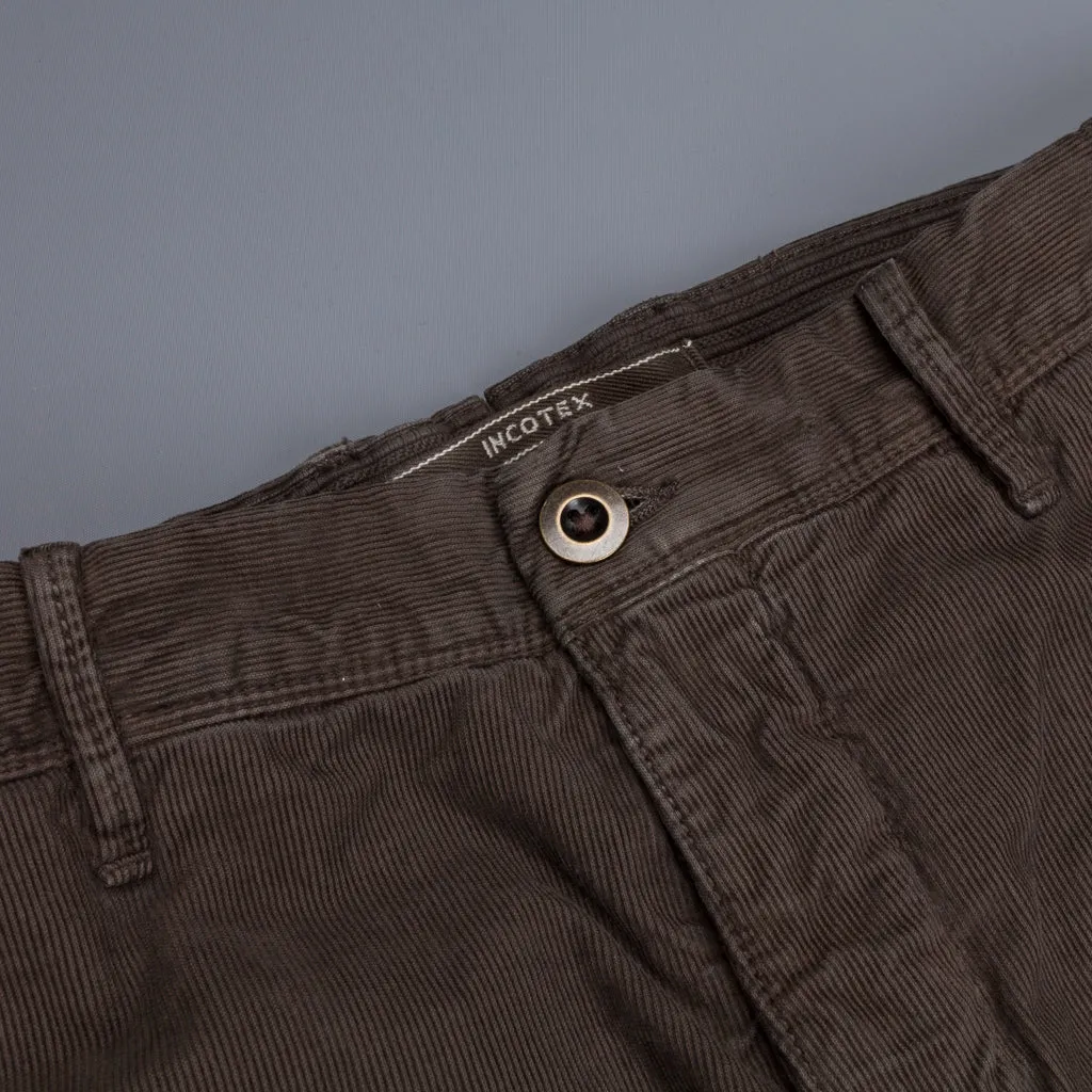 Incotex x Frans Boone model 103 Fine Corduroy Marrone Medio