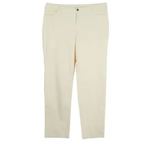 Jones New York White Tummy Slimming Straight Leg Corduroy Pants
