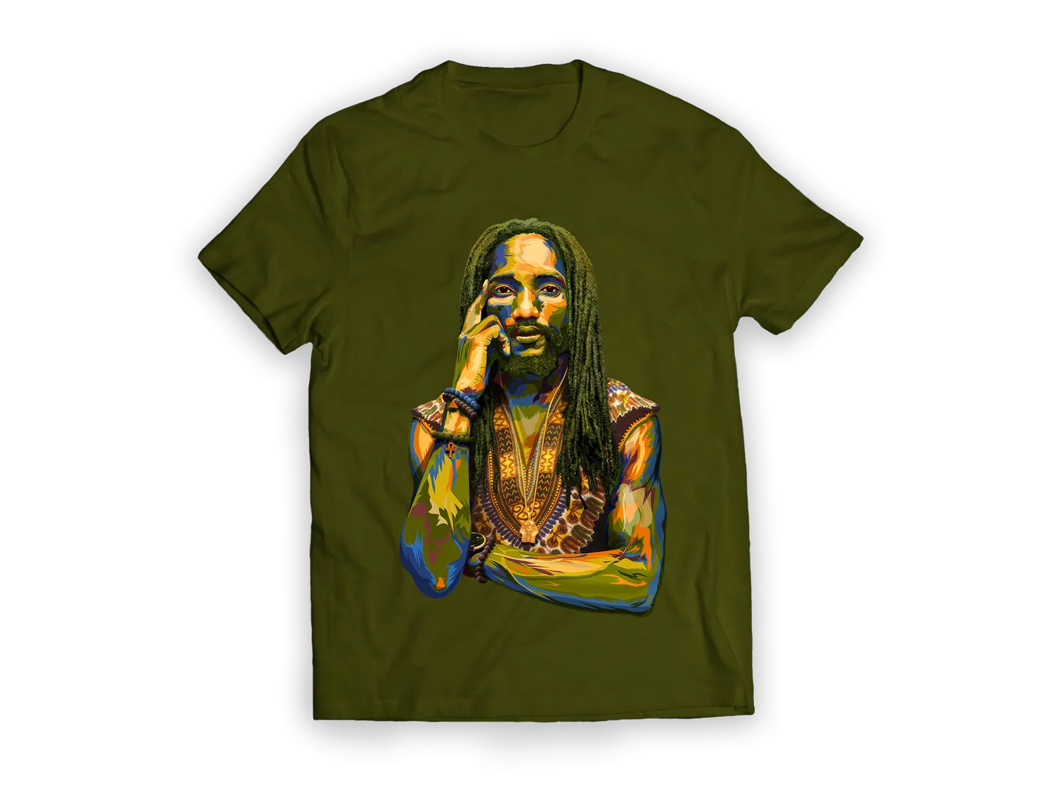 Kabaka Pyramid Kontraband Green Tee