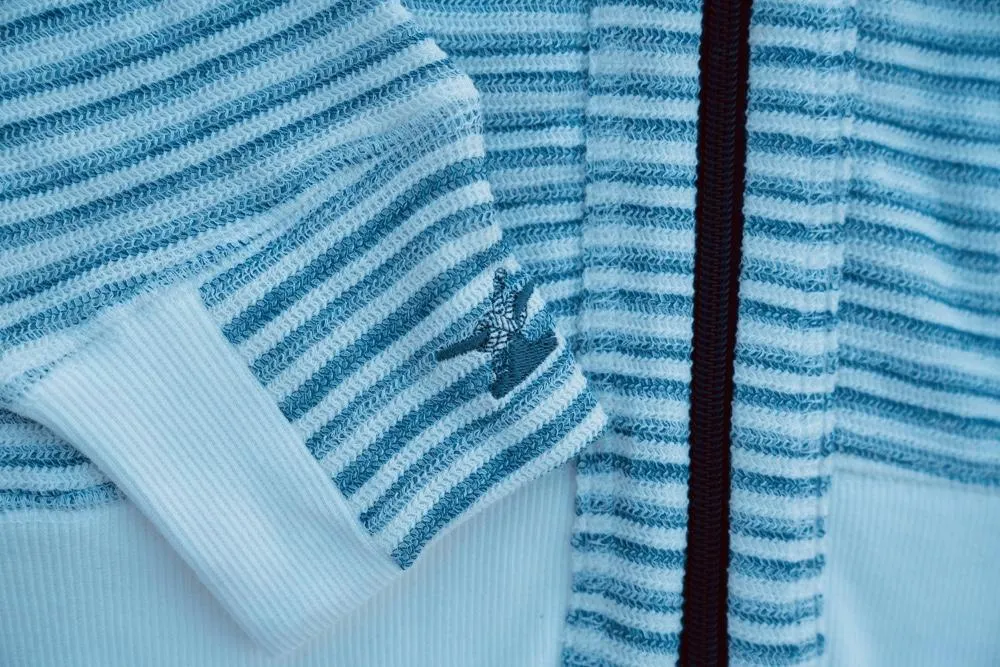 Kid's French Terry Indigo Striped Hoodie