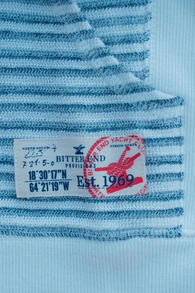 Kid's French Terry Indigo Striped Hoodie