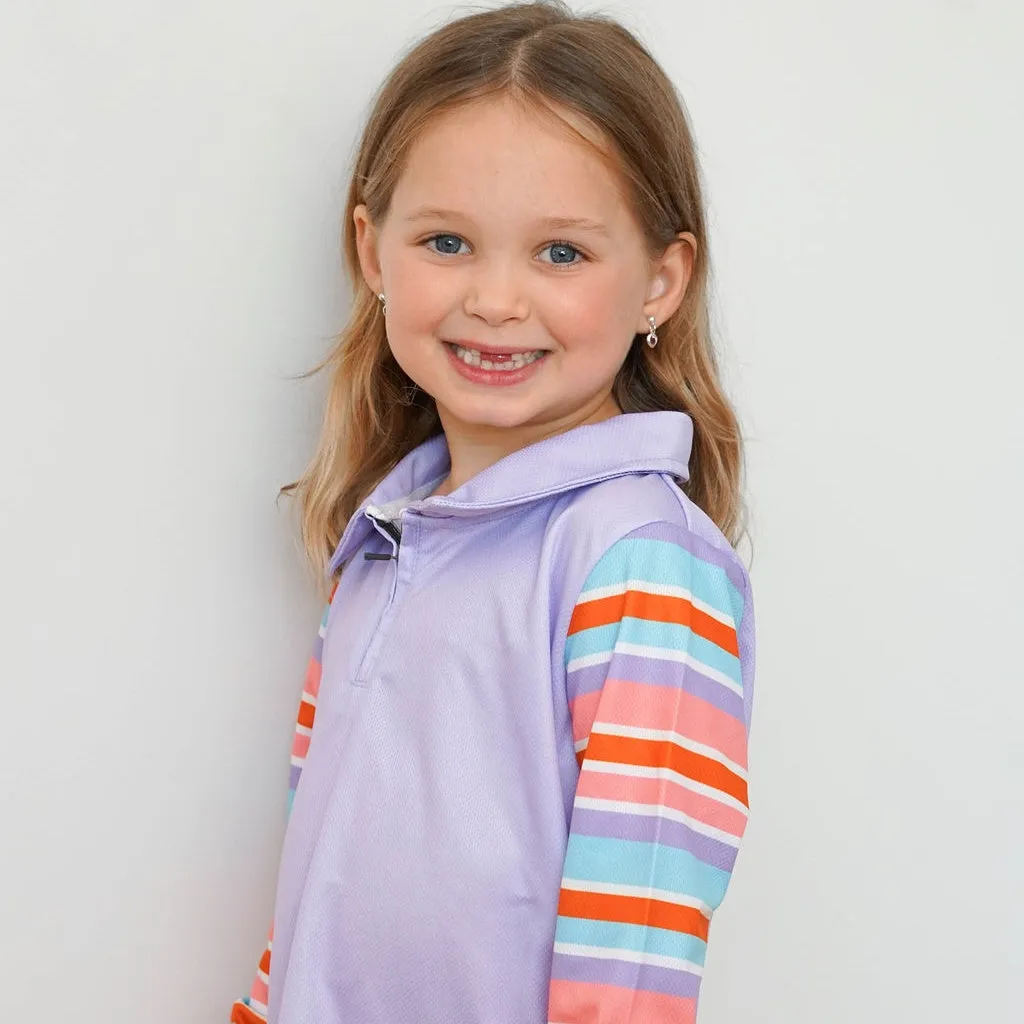 Kids Sun Shirt - Rainbow Ripple