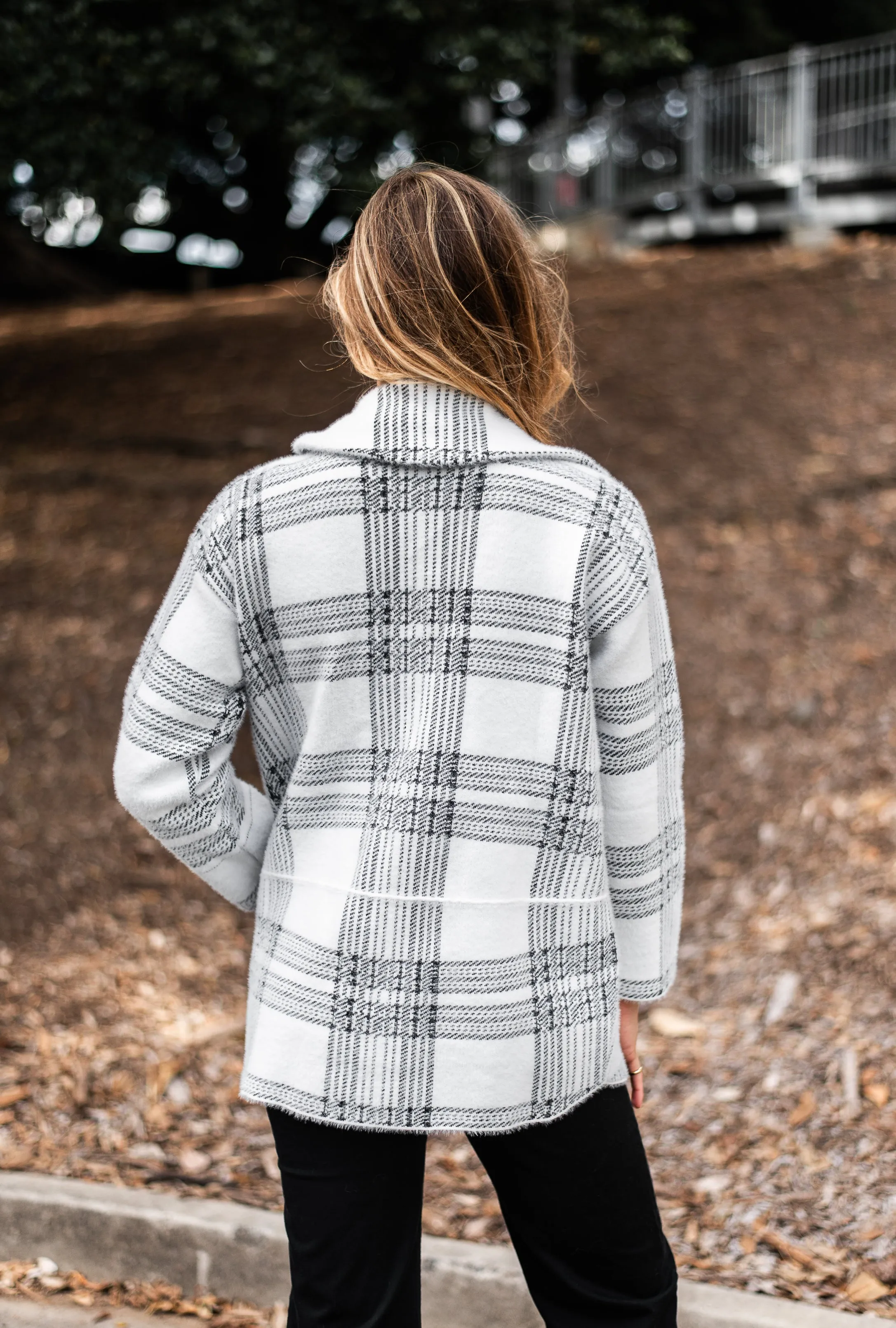 Lana Soft Coatigan | BLK-WHT