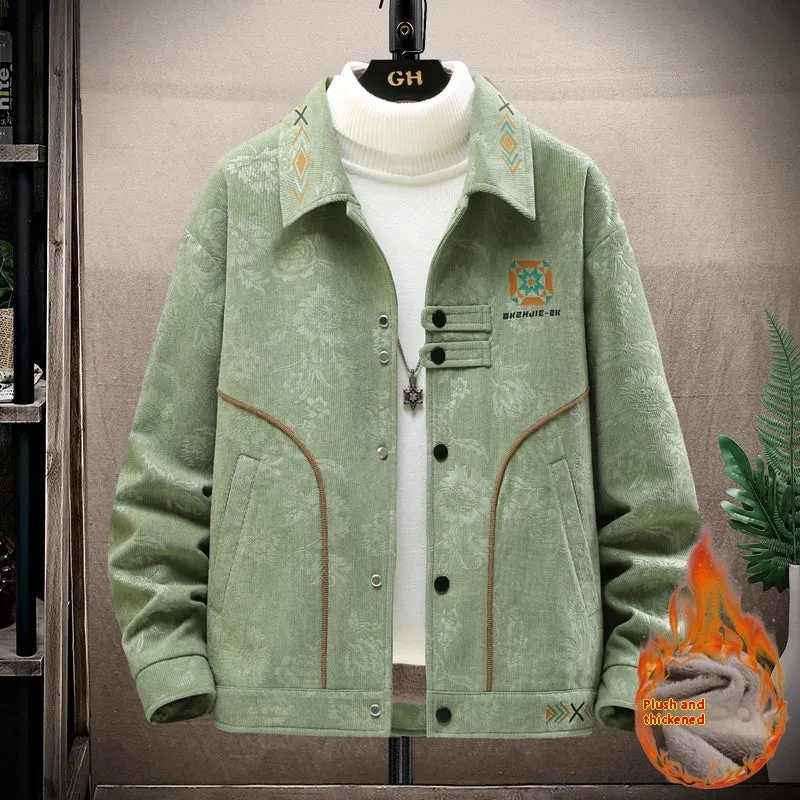 Men's Fleece Lined Corduroy Jacket (3 colors)