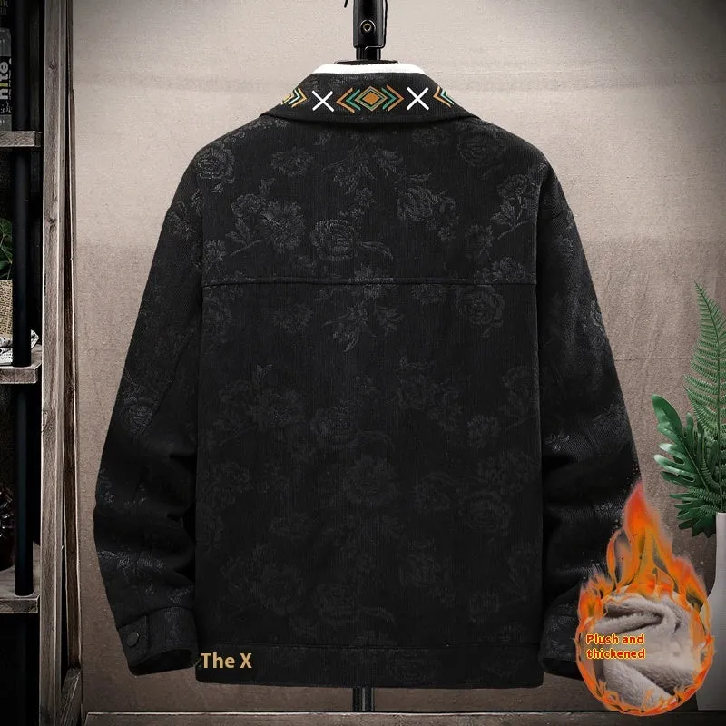 Men's Fleece Lined Corduroy Jacket (3 colors)
