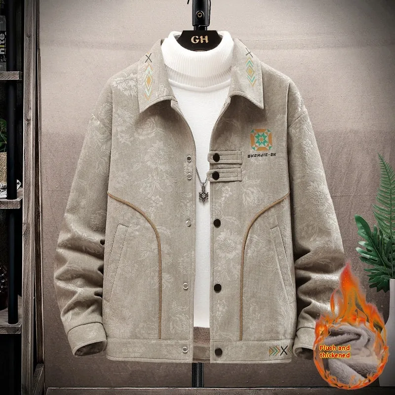 Men's Fleece Lined Corduroy Jacket (3 colors)